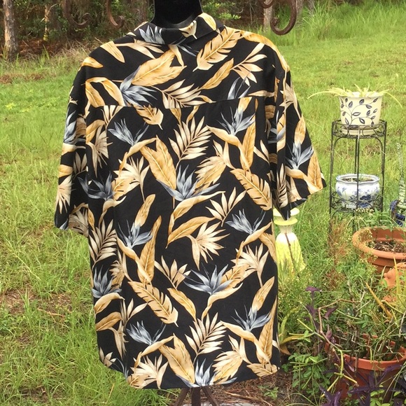 🌴NWOT Jos.A.Bank Mens Unisex Hawaiian Style Sz Med 100% Silk Shirt Must Have🌴 - Picture 5 of 10
